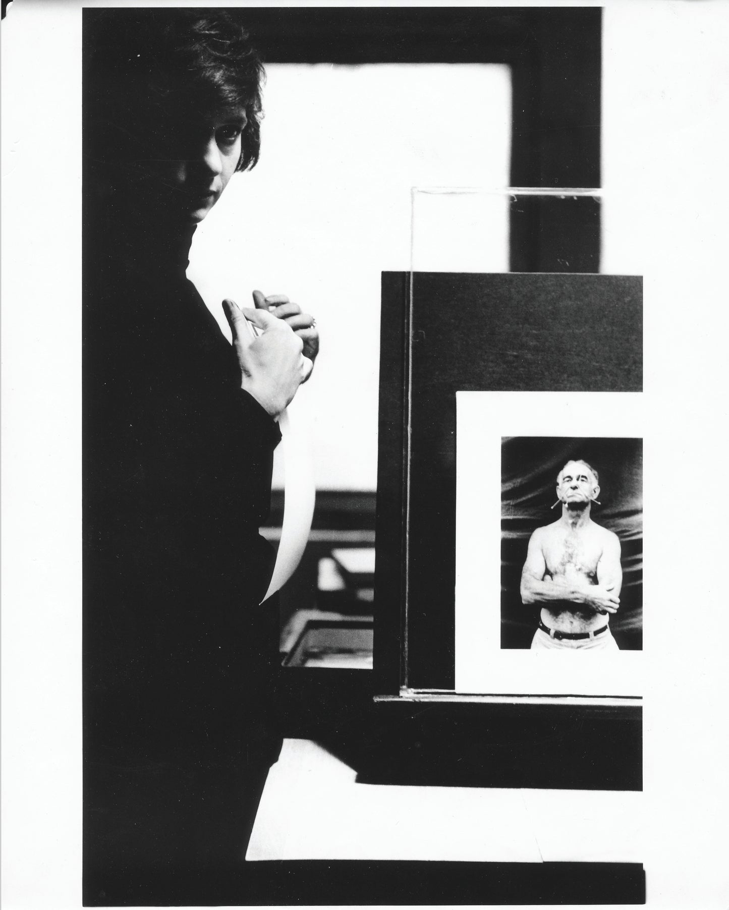Portrait of Diane Arbus in Eugene Smith’s Loft, New York City